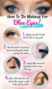 makeup for blue eyes to define the look