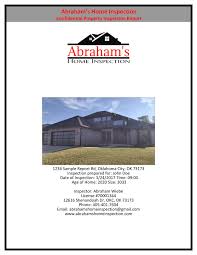sle report abraham s home inspection