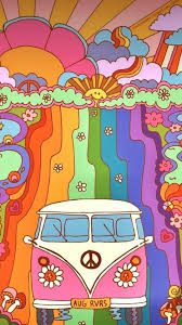 hippie aesthetic bus with