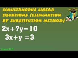 Simultaneous Linear Equations Class 8