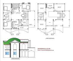 Modern 3bhk Plan With Front Elevation