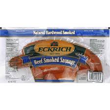eckrich sausage beef natural hardwood