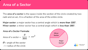 Area Of A Sector Gcse Maths Steps