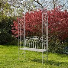 Grey Garden Bench Arbour Seat Outdoor