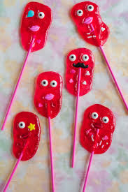 valentine monster lollipops jolly