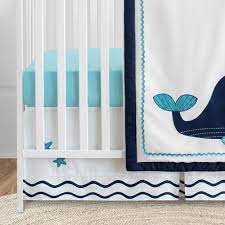 Whale Collection 5 Piece Crib Bedding