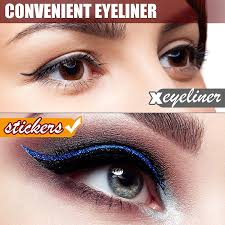 reusable glitter eyeliner stickers