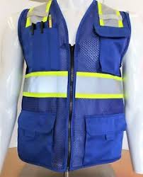 Solid material makes the hi vis clothing lightweight and durable perfect for wearing on top of clothing, while the pockets create extra storage space for. Blue Industrial Safety Vests For Sale Ebay