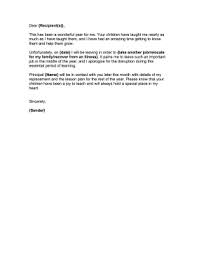 Goodbye Letter Teacher To Parents