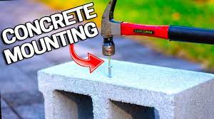 how to fasten to concrete easy way