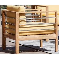 Leon Teak Outdoor Lounge Chair With