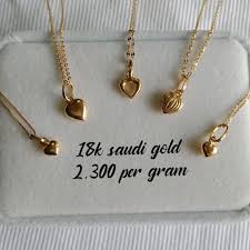 18k saudi gold necklace 2 300 per gram