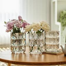 Rectangular Glass Vase For Flowers