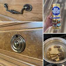 how to clean old furniture hardware