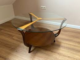 Ik Wood And Glass Coffee Table 1950s