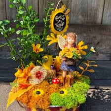 Fairy Garden Fall Sunflower Miniature