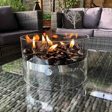 Indoor Glass Table Fire Pit