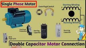double capacitor motor connection