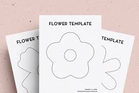 Download free flower templates printable and use any clip art,coloring,png graphics in your website, document or presentation. Free Flower Template Outline Stencil Printables Crazy Laura
