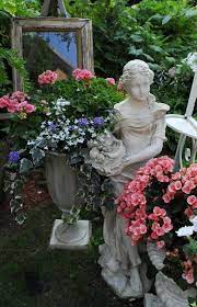 Garden Statues Marble Sculpture Flowers