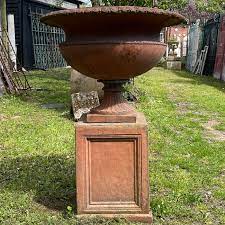 An English Composition Stone Garden Urn