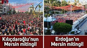 Kemal Kılıçdaroğlu'nun ve Erdoğan'ın Mersin mitinglerindeki kalabalık  gündem oldu - Gündem - AYKIRI haber sitesi
