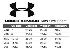 Under Armour Kids Size Chart Under Armour