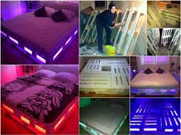 a glowing pallet bed you can make