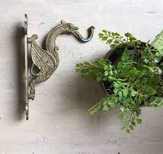 Dragon Brass Wall Hook Vintage Entry