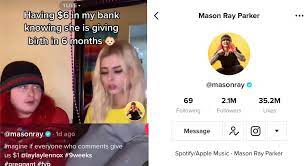 TikToker, Mason Ray, with 2M Followers Begs For Money From Followers  Because Girlfriend Is Pregnant – Maybe Get A Job? | @masonrayog – Pro  Sports Extra |