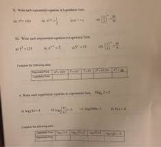 Solved 3i Write Each Exponential