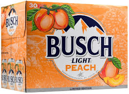 busch light peach 30pk 12oz can