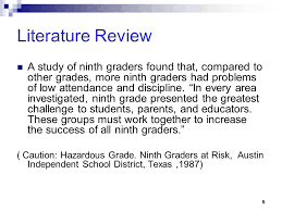  th grade            nd quarter benchmark literature review