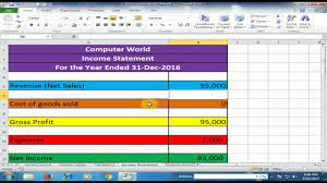 Excel Accounts How To Create Simple Accounting Software In Microsoft Excel Urdu Hindi