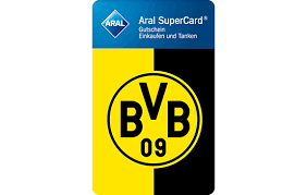 tankgutschein mit bvb logo aral supercard