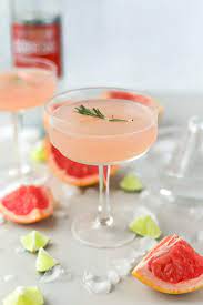 ruby red gfruit martini with vodka