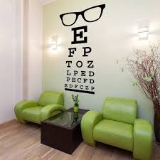 Eye Chart Decal Wall Decal Letters