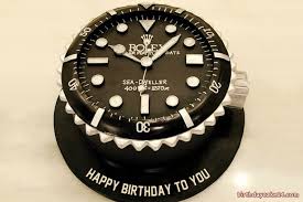 Honey, you get older, of course, it's your 60th birthday. Rolex Watch Birthday Cake For Men With Name