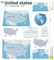 United States Maps With Markers Stock Vector Illustration Of Globe