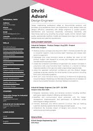 sle resume of design engineer with