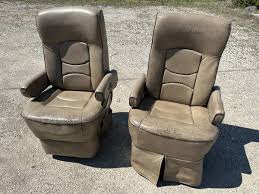 Chairs Seats Pair Tan Motorhome Coach