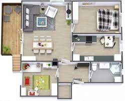 2 Bedroom Apartment House Plans Small