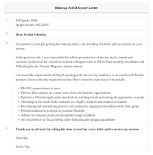 makeup artist cover letter velvet jobs