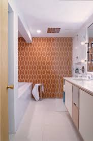 75 beautiful bathroom with orange tile