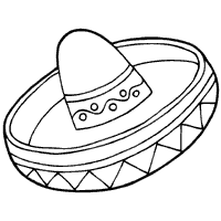 Mexican hat dance coloring page. Sweet Sombrero Coloring Pages Surfnetkids