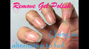 how to remove gel polish using an