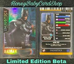 So let's have a glance on that. Non Sport Trading Cards Holofoil Injustice Gods Among Us Arcade Game Gold Card 57 Ak Batman Ultra Rare Collectables Ubi Uz