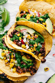 healthy tacos black bean corn