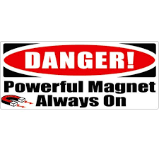 mri non magnetic warning stickers