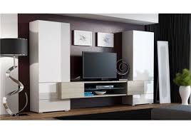 La hauteur d'une tv fixée au mur n'est pas la seule mesure importante pour un salon confortable. Meuble Tv Mural Design Troy Chloe Design